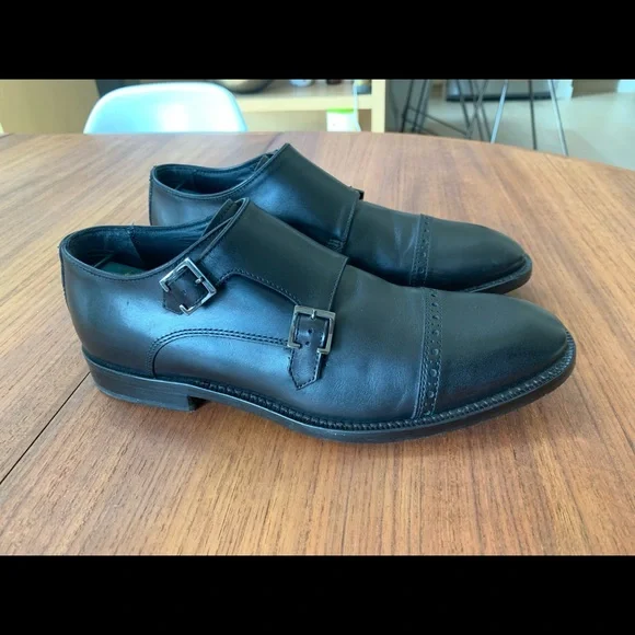 Allen Edmonds - Double Monk Strap Mens Leather Shoe - Size 7.5 D St. John main image 4